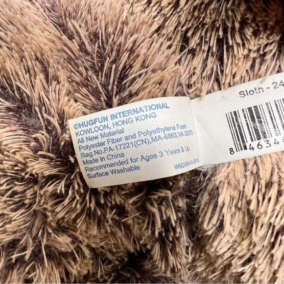 HugFun Large Sloth 36" giant jumbo plush animal - Picture 7 of 10